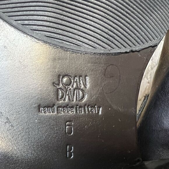 Joan & David Black Leather Lace Up Knee High Tall Riding Boot Women US 6 Italy - Picture 15 of 16